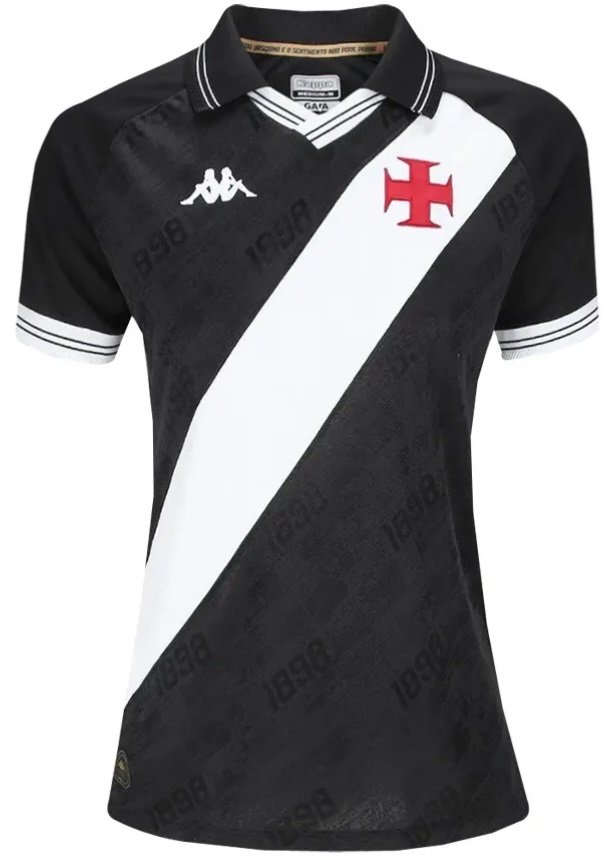 Camisa feminina I Vasco da Gama 2025 Kappa oficial 